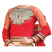 Triveni Fantastic Off White Colored Embroidered Net Lehenga Choli